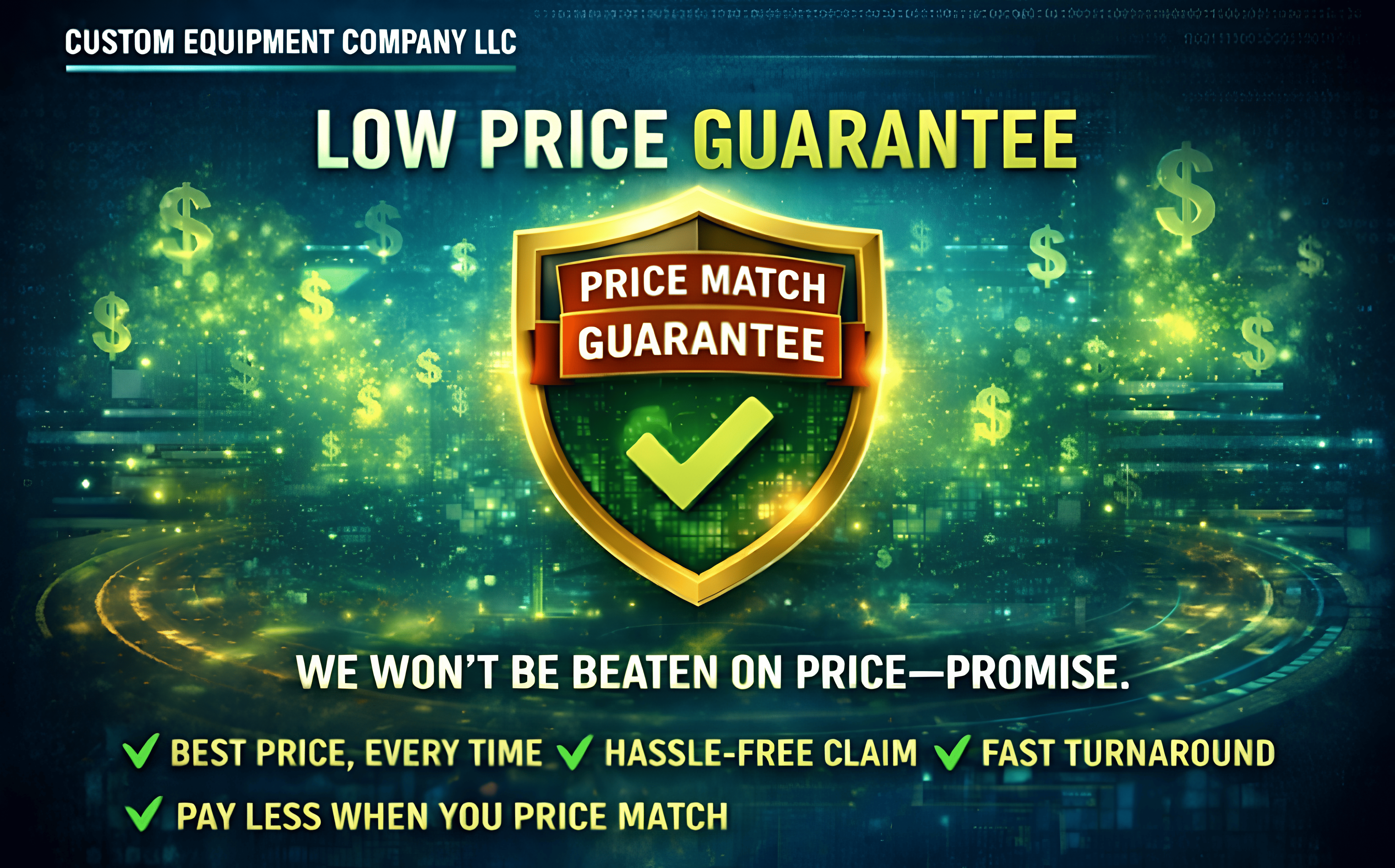 Low Price Guarantee — Price Match Guarantee shield banner
