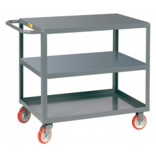 Little Giant 3-Shelf Steel Service Cart - 3LGL-1832-BRK