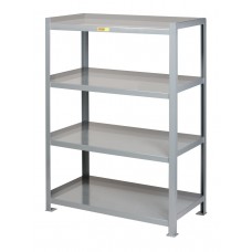 Little Giant 4SHC-1832-72 Heavy-Duty Welded Steel Shelving with 3-Sided Retaining Lips – 2000 lb Capacity per Shelf Little Giant 4SHC-1832-72 Heavy-Duty Welded Steel Shelving with 3-Sided Retaining Lips – 2000 lb Capacity per Shelf
