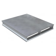 Vestil AP-ST-4024 Solid Top Aluminum Half Pallet - 24 x 40 with 4,000 lb Capacity