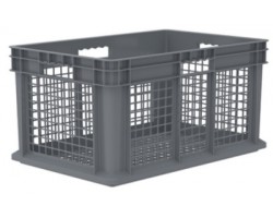 Akro-Mils 37612 Straight Wall Plastic Mesh Containers - 3 per Carton