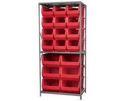Akro-Mils AS2479ASSORT Steel Shelving with Bins