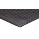 Apache Mills Black Anti-Fatigue Diamond Deluxe Soft Foot Mats - 3x5