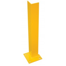Vestil DSP-24 Overhead Door Track Protector | 24 Inch Safety Yellow Steel Guard