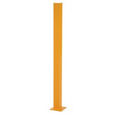 Vestil DSP-48 Overhead Door Track Protector | 48 Inch Safety Yellow Steel Guard