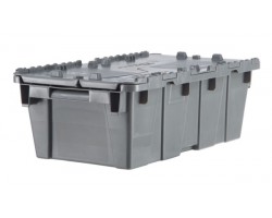 LEWISbins FP075 Plastic Attached Lid Distribution Container