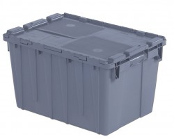 LEWISbins FP182 Plastic Attached Lid Distribution Container