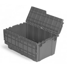 LEWISbins FP243 Plastic Attached Lid Distribution Container