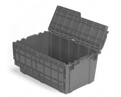 LEWISbins FP243 Plastic Attached Lid Distribution Container