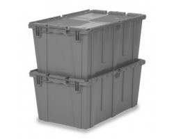 LEWISbins FP243 Plastic Attached Lid Distribution Container