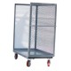MECO 3S2442-1R-G Three-Sided Steel Service Cart, 24 x 42 Inch, 2,400 Lb Capacity