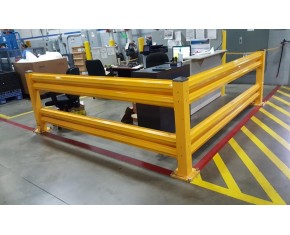 Handle-It Heavy Duty Guard Rail in Industrial Environment