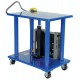 Vestil Battery Powered Hydraulic Post Table with 6,000 lb Capacity | HT-60-2436-DC