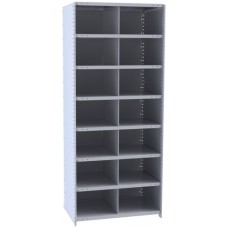 Hallowell 5525-12 Hi-Tech Metal Bin Starter Shelving