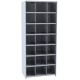 Hallowell 5526-12 Hi-Tech Metal Bin Shelving Starter Unit