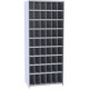 Hallowell 5528-12 Hi-Tech Metal Bin Shelving Starter Unit – 36” W x 12” D x 87” H, 54 Openings (48 @ 6”x9”, 6 @ 6”x12”)