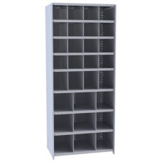 Hallowell 5531-12 Hi-Tech Metal Bin Starter Shelving