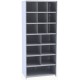 Hallowell 5533-12 Hi-Tech Metal Bin Starter Shelving – 36"W x 12"D x 87"H, 16 Bin Openings