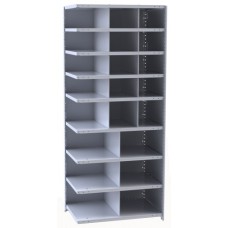 Hallowell A5532-12 Hi-Tech Metal Compartment Steel Shelving 