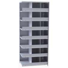 Hallowell A5536-24 Hi-Tech Metal Compartment Steel Shelving