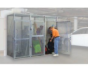 Hallowell Bulk Storage Lockers: Heavy-Duty Wire Mesh Security for Industrial & Multi-Tenant Storage
