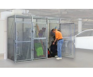 Hallowell Bulk Storage Lockers: Heavy-Duty Wire Mesh Security for Industrial & Multi-Tenant Storage