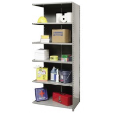 Hallowell A7721-12 Hi-Tech 6-Shelf Steel Stock Room Shelving
