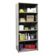 Hallowell 4521-12 Hi-Tech Closed Starter Warehouse Shelving – 36"W x 12"D x 87"H, 6 Shelves, 500 lb/Shelf, with Side & Back Panels