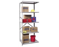 Hallowell A7710-24 Hi-Tech 5-Shelf Steel Storeroom Shelving