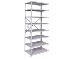 Hallowell A4513-12PL-AM Add-on MedSafe Antimicrobial Shelving