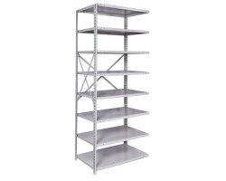 Hallowell A4713-24PL-AM MedSafe Antimicrobial Add-on Shelving
