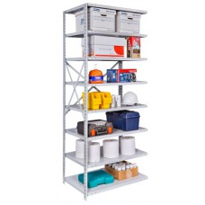 Hallowell A4513-12PL-AM Add-on MedSafe Antimicrobial Shelving