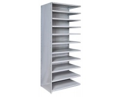Hallowell A452C-12PL-AM MedSafe Antimicrobial Stockroom Shelving