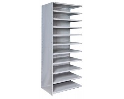 Hallowell A452C-18PL-AM MedSafe Antimicrobial Stockroom Shelving