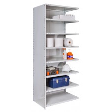 Hallowell A4523-18PL-AM MedSafe Antimicrobial Stockroom Shelving