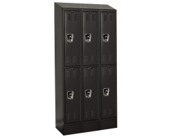 Hallowell URB3228-2ASB Ready Built Premium Steel Lockers