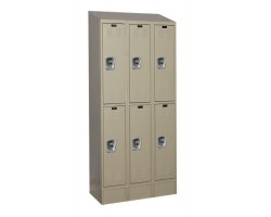 Hallowell URB3228-2ASB Ready Built Premium Steel Lockers