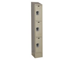 Hallowell URB1228-3ASB Ready Built Premium Steel Lockers