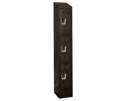 Hallowell URB1228-3ASB Ready Built Premium Steel Lockers