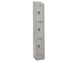 Hallowell URB1228-3ASB Ready Built Premium Steel Lockers