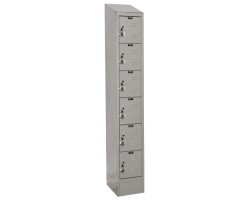 Hallowell URB1258-6ASB Ready Built Premium Steel Lockers
