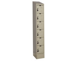 Hallowell URB1258-6ASB Ready Built Premium Steel Lockers