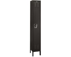 Hallowell URB1228-1A Ready Built Premium Steel Locker – 12”W x 12”D x 72”H (Single Tier Wardrobe, Assembled, Includes Padlock)