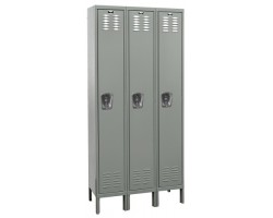 Hallowell 3 Wide Single Tier U3518-1 Premium Steel Lockers