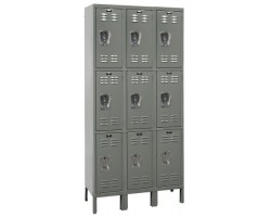 Hallowell U3288-3 Industrial Premium Steel Lockers