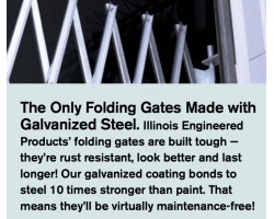 Illinois Engineered Heavy Duty Folding Door Gate - D71