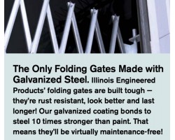 Illinois Engineered Heavy Duty Single Folding Gate - SSG670