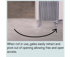 Illinois Engineered Heavy Duty Pair Folding Security Gate-PFG875