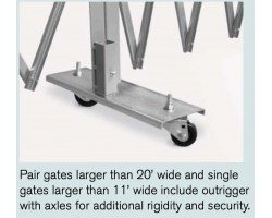 Illinois Engineered PFG2280 Pair Folding Security Gates
