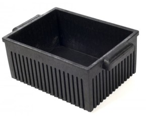 Kadon Solid Plastic Black Tote Box